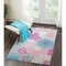 Homeroots 4 x 6 ft. Gray & Pink Tropical Flower Area Rug 385423 - alternate 5